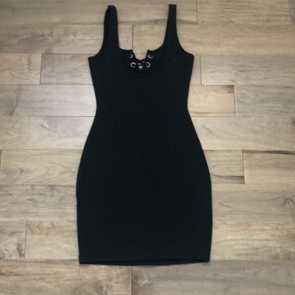 ZARA Trafaluc Shimmery Black Dress - Picture 2 of 3